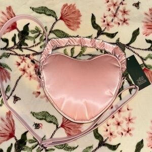 Pink Heart-Shaped Crossbody Bag